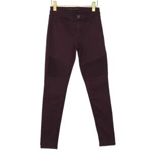 PacSun Burgundy Motto Jeans High Rise Skinny Jeans Size 3 27"
